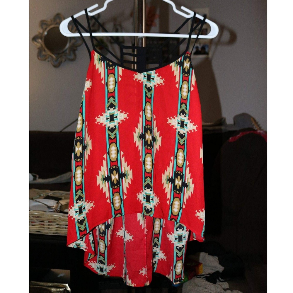 Aztec tribal tank top